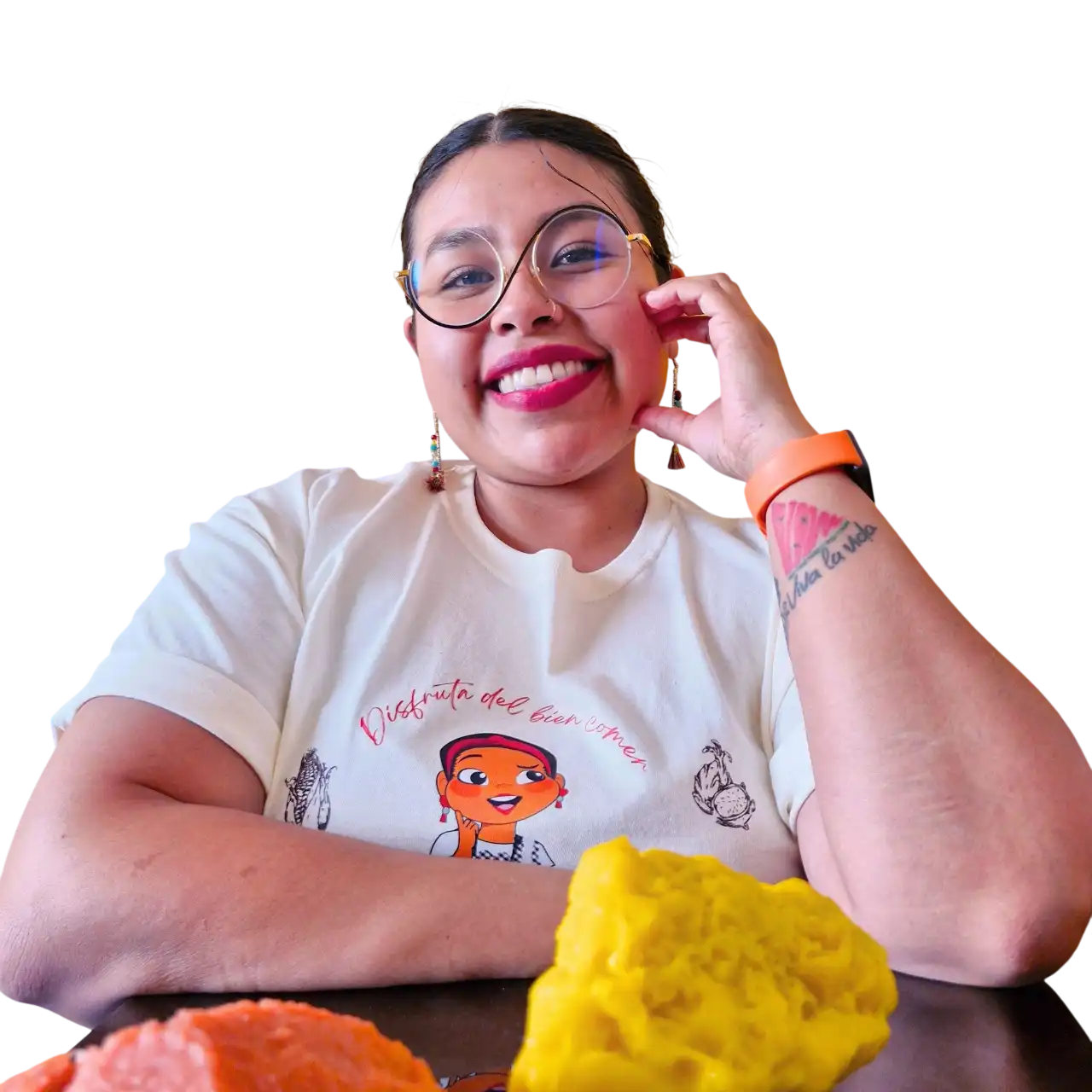 Yanely García, nutrióloga, sonriendo